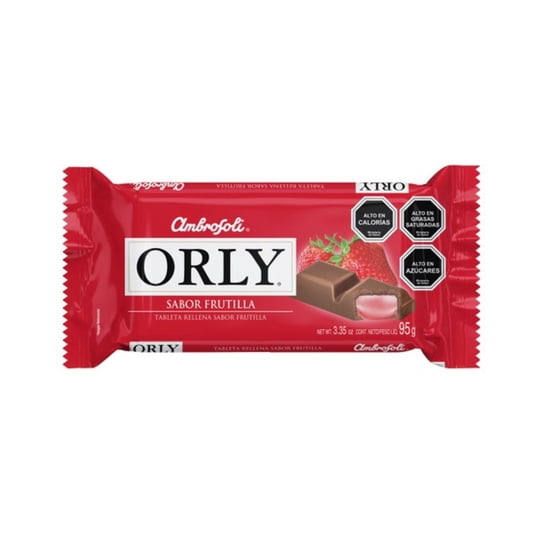 Chocolate Orly Frutilla 95 g Ambrosoli