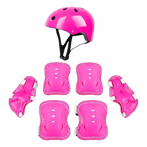 Kit Protecciones Infantil Casco Rodilleras Coderas Muñequeras Skate