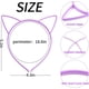thumbnail image 5 of Diademas de plástico para niña con diseño de conejito y gato (10 unidades, colores variados), 5 of 7