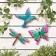 thumbnail image 2 of Decoración mural WAIU con forma de colibrí, mariposa, libélula, metal, 2 of 7