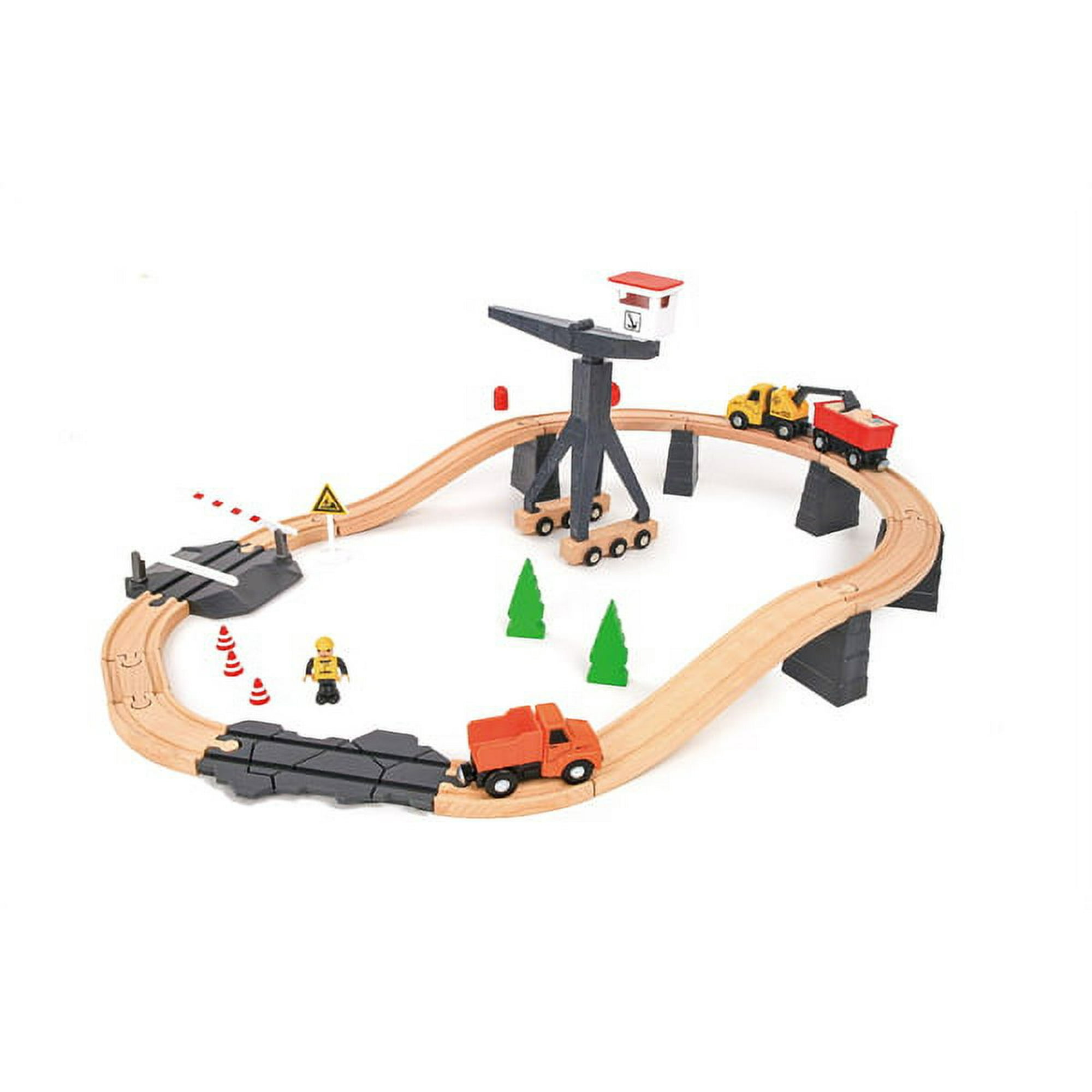 Tooky Toy - Construction Yard Train Set