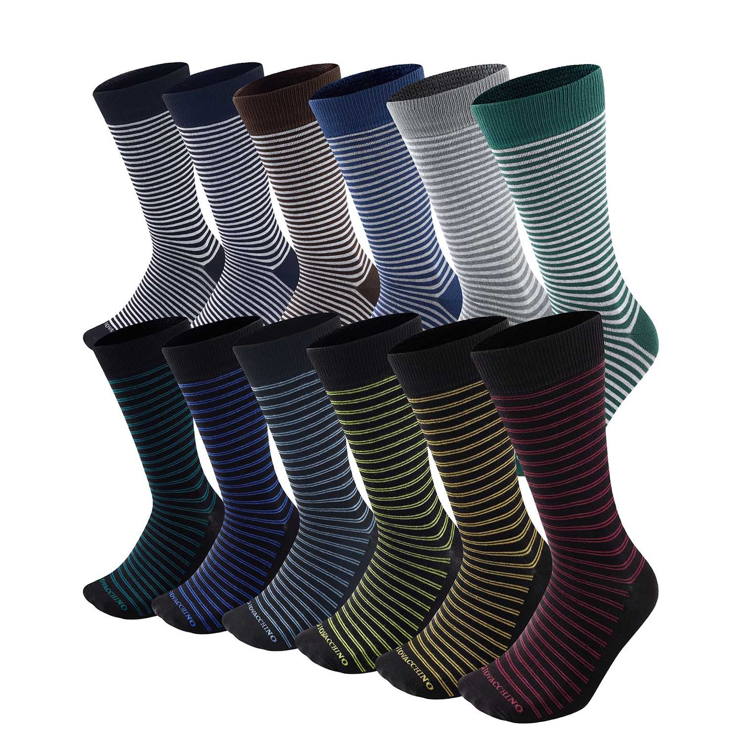 Giovacchino - Pack De 12 Calcetines Algodón Hombre