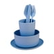thumbnail image 4 of Juego De Vajilla De Paja De Trigo De 6 Piezas, Platos Y Cuencos Para Dormitorio Universitario, RV Azul, 4 of 5