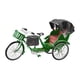 thumbnail image 2 of Modelo De Rickshaw De Aleación, Decoración Del Hogar Para Niños, Niñas, Adultos, Coleccionistas, Verde, Tres Ruedas, 2 of 5