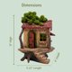 thumbnail image 2 of Escultura PRETMANNS Casa del árbol 23 cm para jardín exterior, 2 of 9