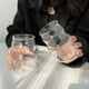 thumbnail image 2 of 4 Vasos Alto Diseño Ondas Bebidas Y Coctel Vidrio 510ml, 2 of 10
