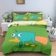 thumbnail image 2 of Phineas and Ferb Quilt Cover, Cartoon Printed Polyester Duvet for Children Bedroom, Anime, Cozy Room Bedding, Various Sizes, 2 of 5