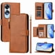 thumbnail image 1 of Funda tipo libro para OPPO A60 4G con bolsillo con cremallera, cierre magnético, 7 ranuras para tarjetas y correa para la muñeca., 1 of 6