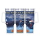thumbnail image 1 of El Expreso Polar Vaso aislado de acero inoxidable con asa, diseño temático, regalo para familia, amigos y fans; incluye pajita y encaja en el portavasos estándar, 40 oz, 1 of 6