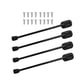 thumbnail image 5 of 4 Piezas De Patas De Mesa Plegables Portátiles Para Banco Mesa Auxiliar De Computadora 26 Cm Negro, 5 of 5
