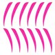 thumbnail image 2 of 12 piezas 3 pulgadas tiro con arco flecha pavo plumas fletchings vanes rosa roja, 2 of 5
