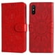 thumbnail image 4 of Funda tipo cartera FOXDOCK para Xiaomi Redmi 9A , diseño girasol en relieve, cuero PU, cierre magnético, soporte y tarjetero, 4 of 5
