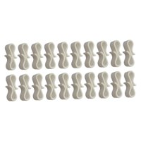 Bothyi - Ganchos Para Luces De Navidad, Prácticos Y Prácticos, Con Forma De S, Para Toallas, Oficina, 20 Unidades, Color Blanco