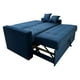 thumbnail image 3 of Sofa Cama HVM Cinema Azul Felpa, 3 of 3