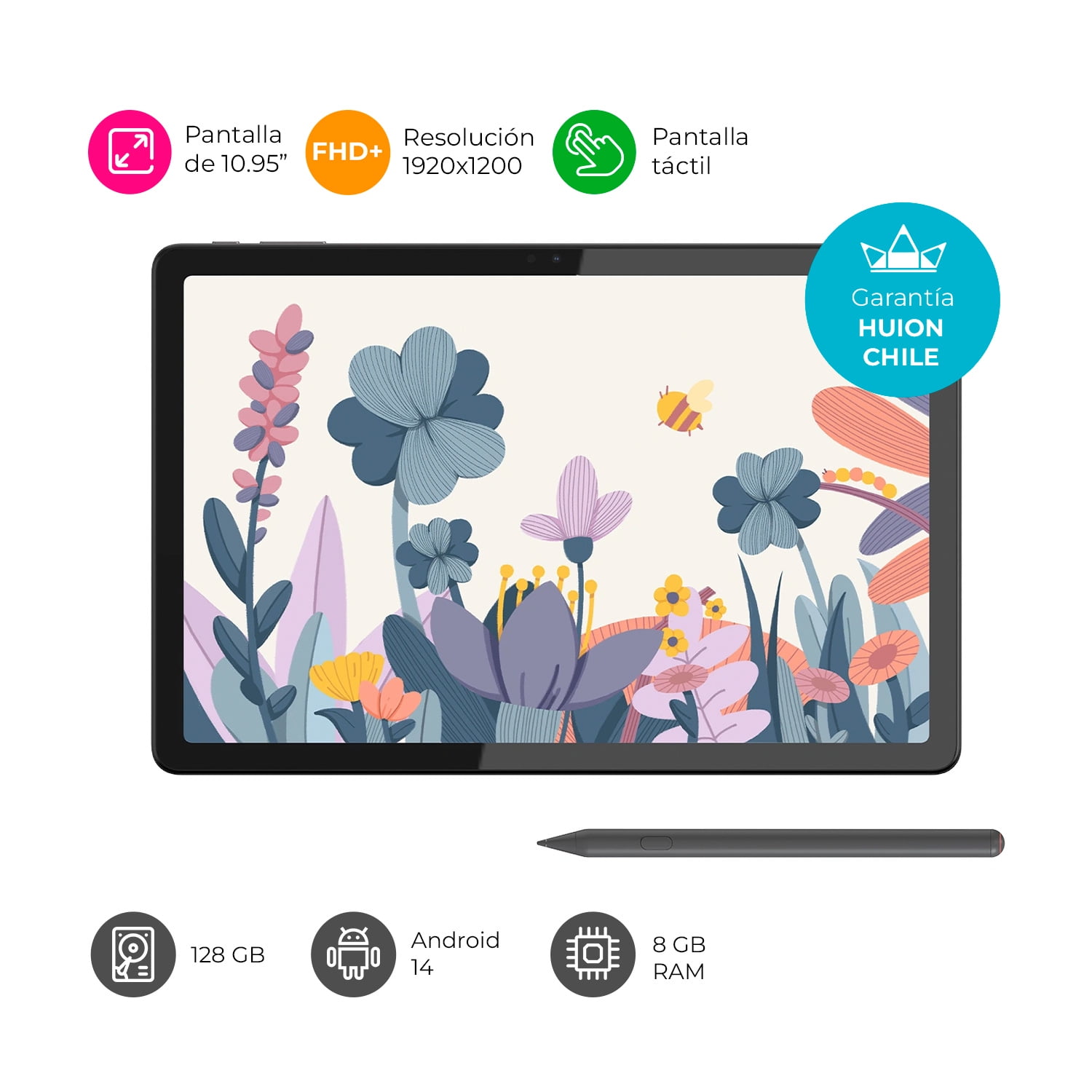 Huion - Tableta Gráfica Android Kamvas Slate 11 Con Carcasa