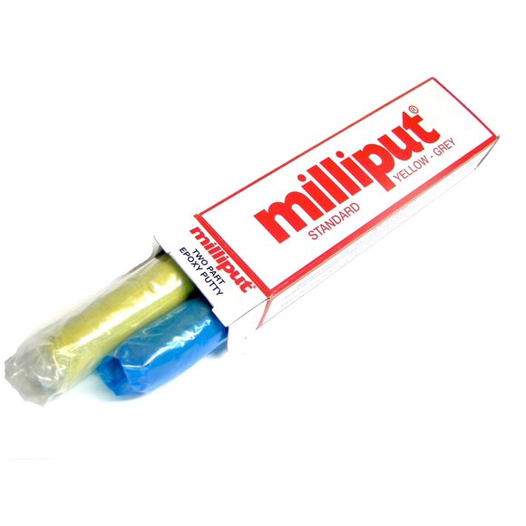 Masilla epoxi Milliput Standard amarillo gris 6 barras