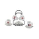 thumbnail image 1 of Juego de tazas y platillos para espresso IMUSA Boricua, 90 ml, 8 piezas con estante, 1 of 8