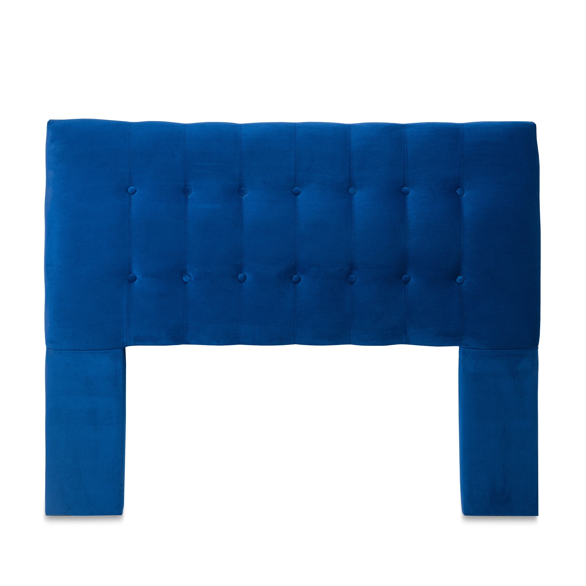 Dgb - Respaldo Cama 2 Plazas Felpa Azul Marino Sevilla Cp