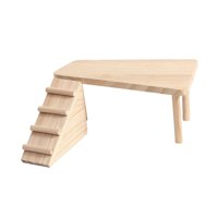 Magideal - De Hámster De Madera Accesorio De Jaula Con Suministros De Escalera Escondites Cabaña Cabaña Hámster Casa De Madera Para Gerbils Pequeños M Estilo A