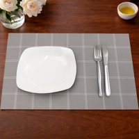 Individual De Mesa Nautica Home 45X30Cm Gris A Cuadros