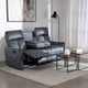 thumbnail image 1 of Sofá Reclinable  3 Cuerpos  Monaco  Grey Con Posavasos  De Aluminio, 1 of 5