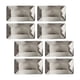 thumbnail image 5 of 8 platos desechables de papel de aluminio rectangulares, platos de papel para fiestas, utensilios para cafeterías, restaurantes, eventos, bodas y repo Plata, 5 of 5