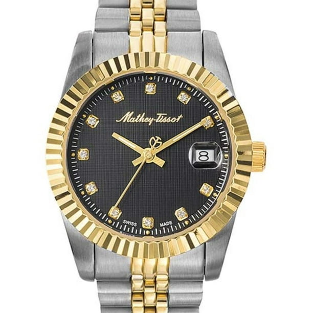 Reloj Mathey-Tissot Mujer Mathy III 34 D807BN plateado 34mm