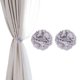 thumbnail image 1 of Uxcell Flower Flower Cortinas Sujetadores, 2 Piezas de Clips de Cortina Florales Artificiales, Modernos Sujetadores de Cortina, Clips Decorativos para Ventanas, Hogar, Habitación, Oficina, Gris, 1 of 5