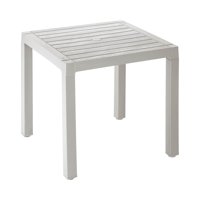 Rimax - Mesa Plastico Terraza Exterior Gris 75X75X73Cms Gris Tamaño Único