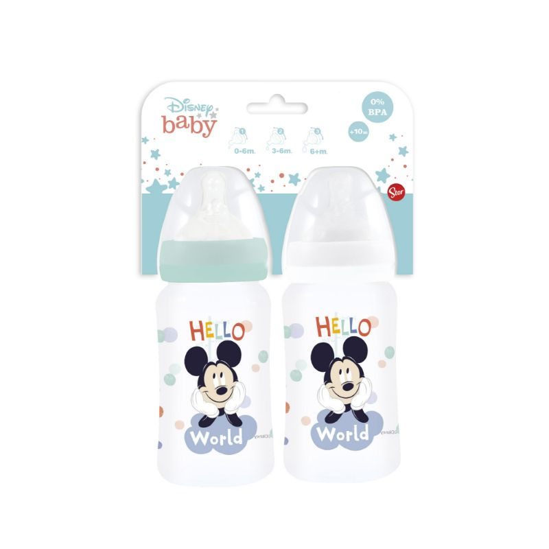 Set 2 Mamaderas 240ml, Producto Surtido 1 Un Disney