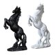 thumbnail image 4 of 2PCS Caballo Estatua Decoración Del Hogar Escultura Resina Figura Decorativa Moderna, 4 of 5