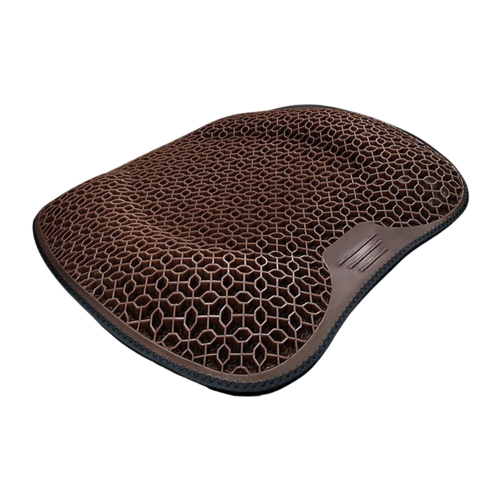 Ioensy - Cojín De Gel Para Asiento De Camión, Para Conductor De Coche, Para Sentarse Durante Largos Periodos, Antideslizante, Para Conducir, Color Café