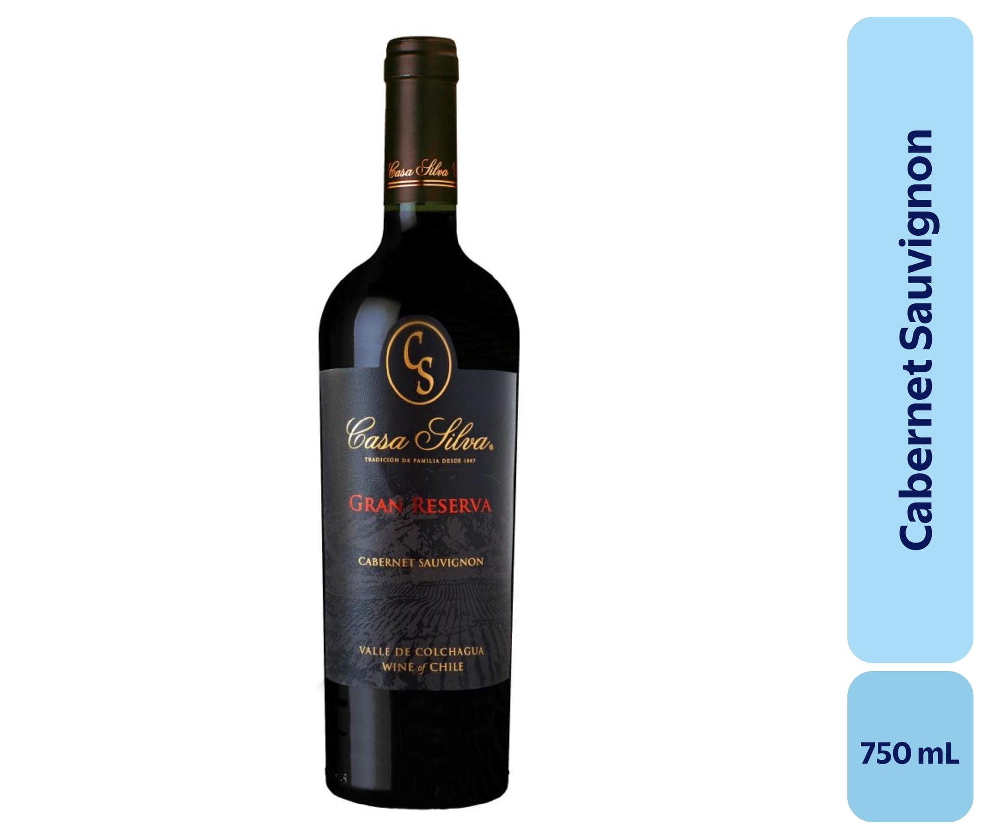 Vino Cabernet Sauvignon Botella 750 mL Casa Silva