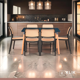 thumbnail image 2 of Comedor Mesa 120x80 Rectangular Negra + 6 Sillas de Comedor Enrejada, 2 of 8