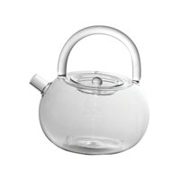 Bothyi - Tetera De Vidrio Durable Resistente Al Calor Elegante Contenedor Para Cumpleaños Camping B