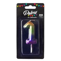 Vela Arcoiris Num 1 1 Un Palms