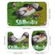 thumbnail image 3 of Stillwater-theme 4-Piece Shower Curtain Set with Rugs, Waterproof Bathroom Decor Set Includes Bath Mat, U-Shaped Rug, Toilet Lid Cover and Curtain with Hooks, 3 of 6