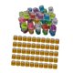 thumbnail image 4 of Juego De 2 Anillos Para Patas De Paloma, Bandas Para Patas De Aves De Codorniz, Color Naranja Mezclado, 2024, 4 of 5