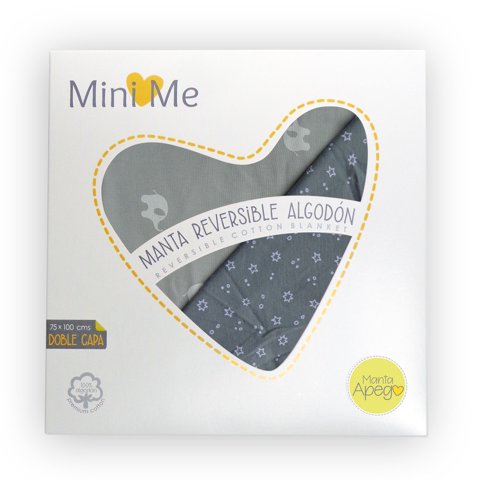 Mini Me - Manta De Algodón Para Bebé Elefantes Gris