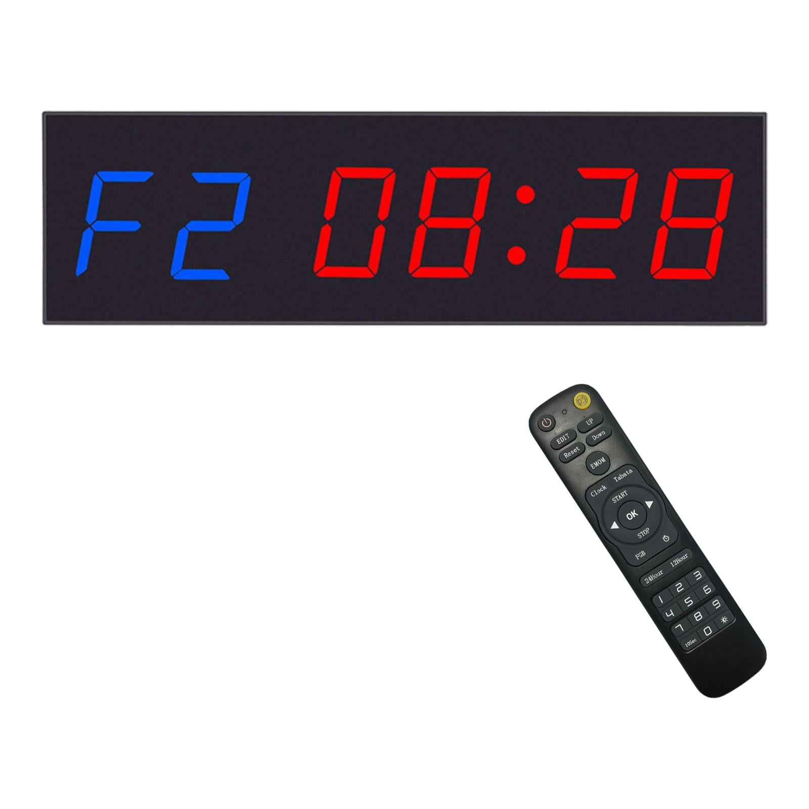 Magideal - Temporizador De Gimnasio Pantalla Digital Para Reloj De Garaje Reloj De Entrenamiento Temporizador De Cuenta Regresiva