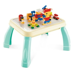 Otuti - Mesa De Juegos Didáctica Construcción 600 Bloques Azul