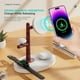 thumbnail image 2 of Soporte de carga inalámbrico para iPhone 15 Pro Max, 20W Fast Charging Pad para Samsung Galaxy S23 Ultra, 3 en 1 estación de carga para Apple Watch AirPods-Negro, 2 of 6