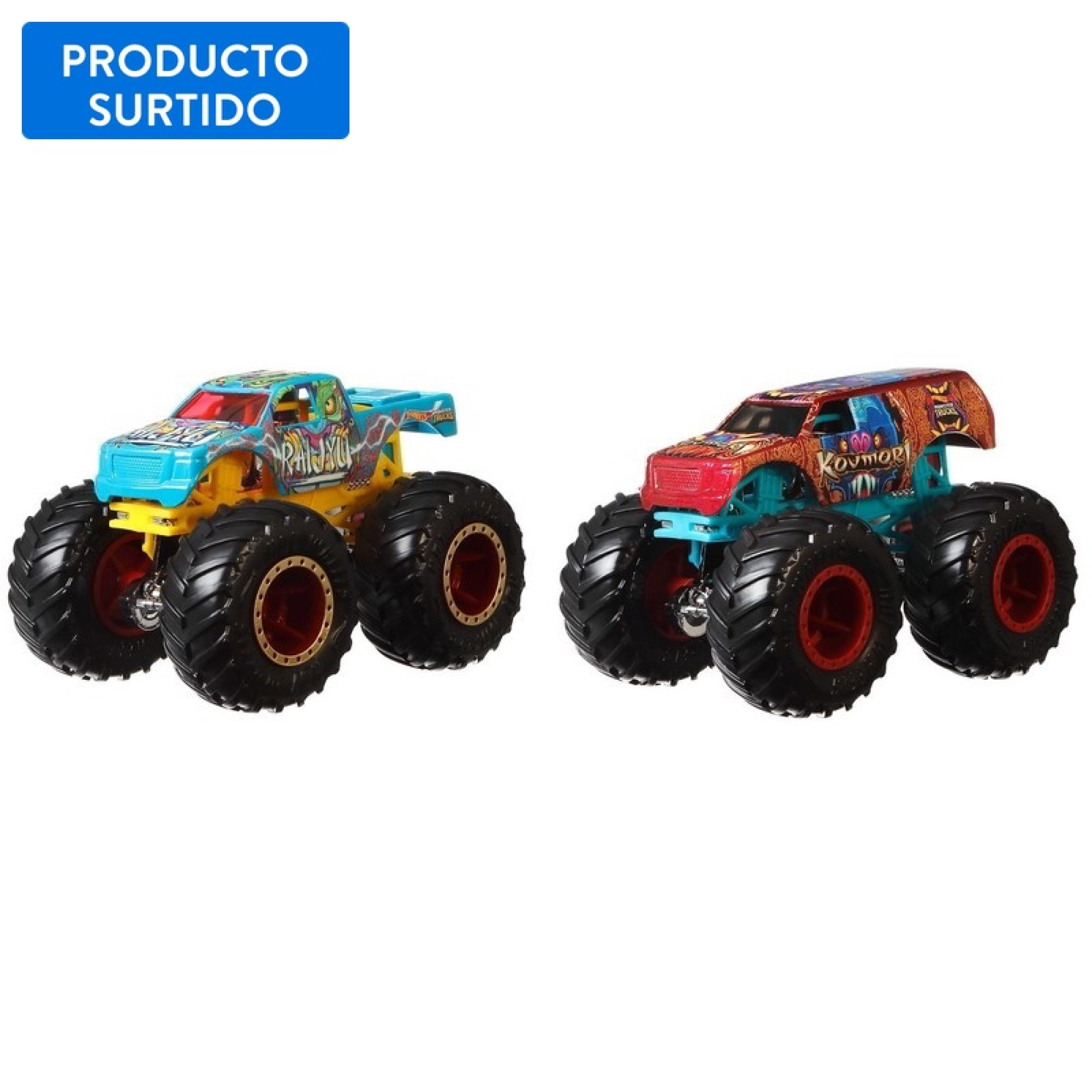 Hot Wheels - Vehículo Monster Trucks 2