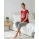 thumbnail image 3 of Pijama Mujer Algodón Estampado Snake rojo M, 3 of 7