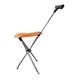 thumbnail image 5 of Bastón Con Asiento Bastones De Trekking Plegables Silla De Bastón Para Escalar Cola Adultos Naranja, 5 of 5