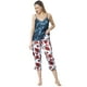 thumbnail image 1 of Pijama Satín Capri Top Pabilos Estampado | Estilo Natural, 1 of 3