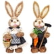 thumbnail image 1 of 2 Piezas Conejo de Pascua Figura Decorativa Conejo de Pie Escultura Artificial Animal Modelo de Primavera Material de Cáñamo Adecuado para Decoración D, 1 of 5
