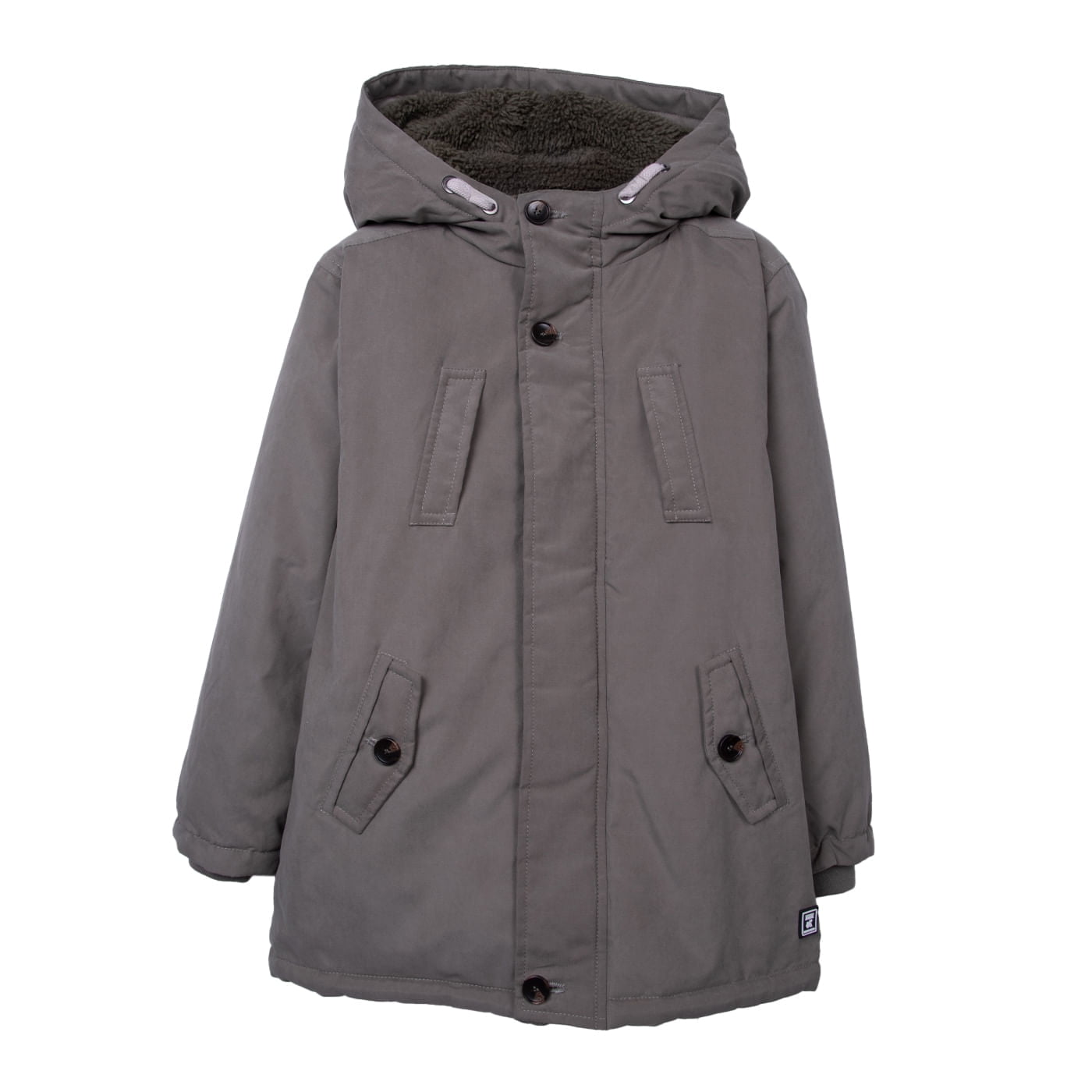 Pillin - Chaqueta Niño Gabardina Forro Térmico Con Gorro Verde