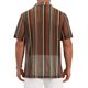 thumbnail image 3 of INSPIRE CHIC Camisa de Hombre a Rayas de Manga Corta con Botones Camisas Transparentes M Marrón Verde, 3 of 5