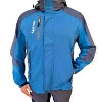 Wild Travel - Chaqueta Cortaviento Impermeable Premium Azul Hombre